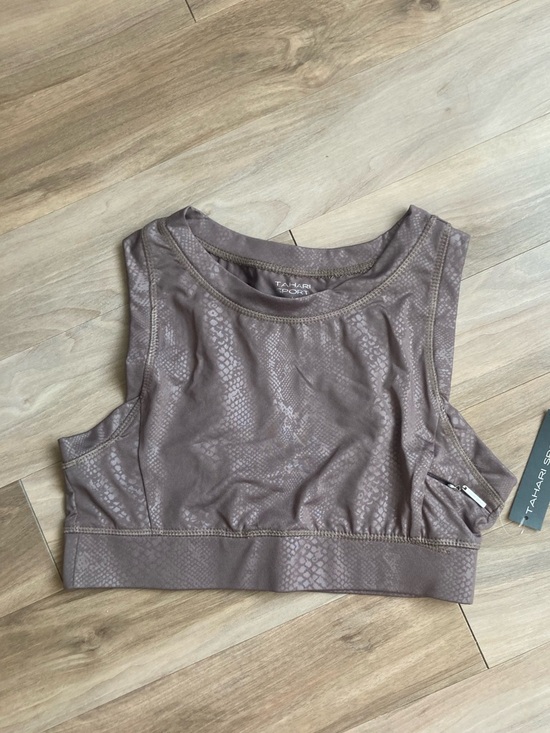 Tahari Other - Tahari Sport sports bra tan snakeskin print animal print sports bra size L
